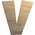 thumbnail image 1 of Unfinished Wooden Craft V, Wood Letter 12'' Tall Wall Hanging Sign Letters, Paintable, 1 of 5