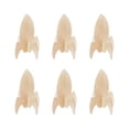 thumbnail image 1 of Unfinished Wooden Cutouts, DIY Craft Wooden Paint Crafts Toy, Wood Slices Rockets Wood Shapes, for DIY Woodworking Supplies Art Craft 6pcs, 1 of 9