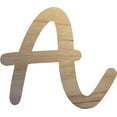 Unfinished Wooden Letter A, Paintable 8'' Tall Wood Craft Letter, Wall