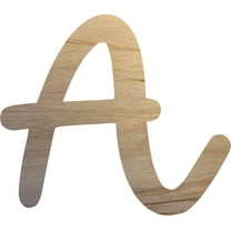 Unfinished Wooden Letter A, Paintable 8'' Tall Wood Craft Letter, Wall Hanging Shape