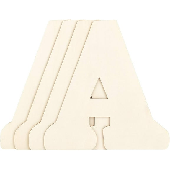 Unfinished Wooden Letters A 12" Wooden Letters A Unfinished Natural Decorative Craft for Paint Freely DIY Craft Store Signs Wall Decor Yard Embellishment Making DIY