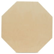 Unfinished Wooden Octagon Cutouts 8-inch, Pack of 3 Octagon Craft Shapes for Crafting and Home Decor, by Woodpeckers