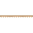 thumbnail image 1 of Unfinished Wooden Scalloped Moulding Trim, 1 of 8