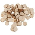 thumbnail image 1 of Unfinished Wooden Shapes Wood Coasters ation Supplies Disc Plaque Tags - 10mm/20mm/30mm/40mm/50mm - 100pcs 20mm, 1 of 10