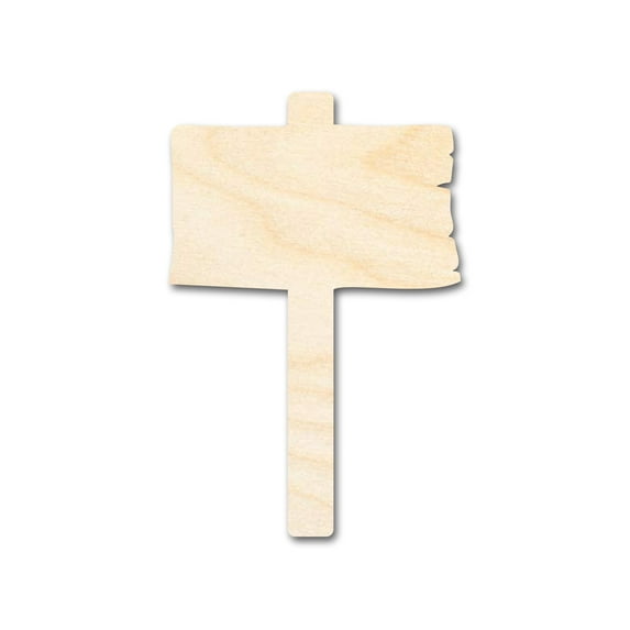 Unfinished Wooden Sign Shape | DIY Craft Cutout | up to 46" DIY 8" / 1/2"