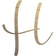 thumbnail image 1 of Unfinshed Wooden Craft Letter H, Blank Wood 3'' Tall Alphabet A-Z Letter, Buttey Honey Font, 1 of 5