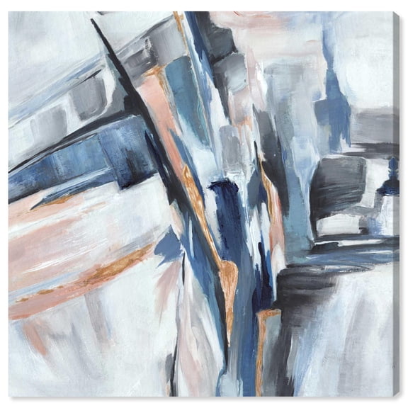 Unfolding Hues Canvas Print Coastal Wall Decor by Art Remedy, Gallery Wrapped, 30 x 30