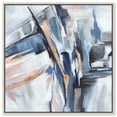 thumbnail image 1 of Unfolding Hues Canvas Print Coastal Wall Decor by Art Remedy, Silver Frame, 40 x 40, 1 of 6