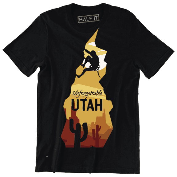 Unforgettable UTAH Cool Mountaineer Mountainous Landscape Mens T-Shirt