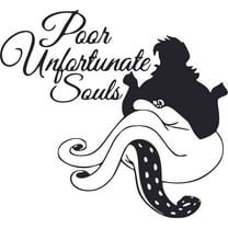 Unfortunate Soul Ursula Cartoon Characters Decors Wall Sticker Art Design Decal for Girls Boys Kids Room Bedroom Nursery Kindergarten House Home Decor Stickers Wall Art Vinyl Decoration (10x10 inch)