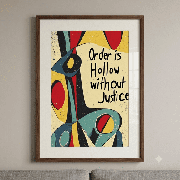 Unframed Abstract Protest Poster Social Justice Wall Art Activist Print