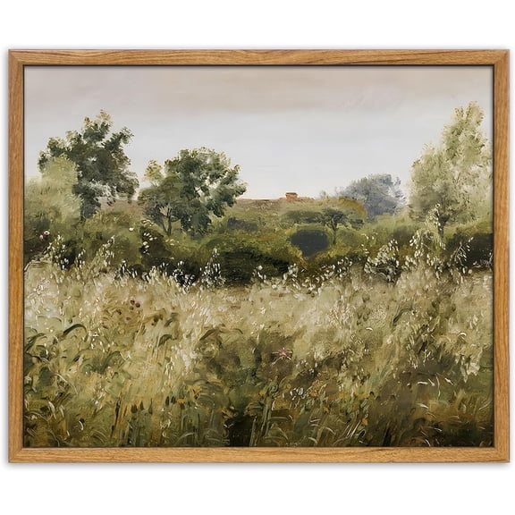Unframed Canvas Wall Art Room Decor, Vintage Wilderness Field Paintings Prints, Nature Scenery Kitchen Bathroom Bedroom Decor