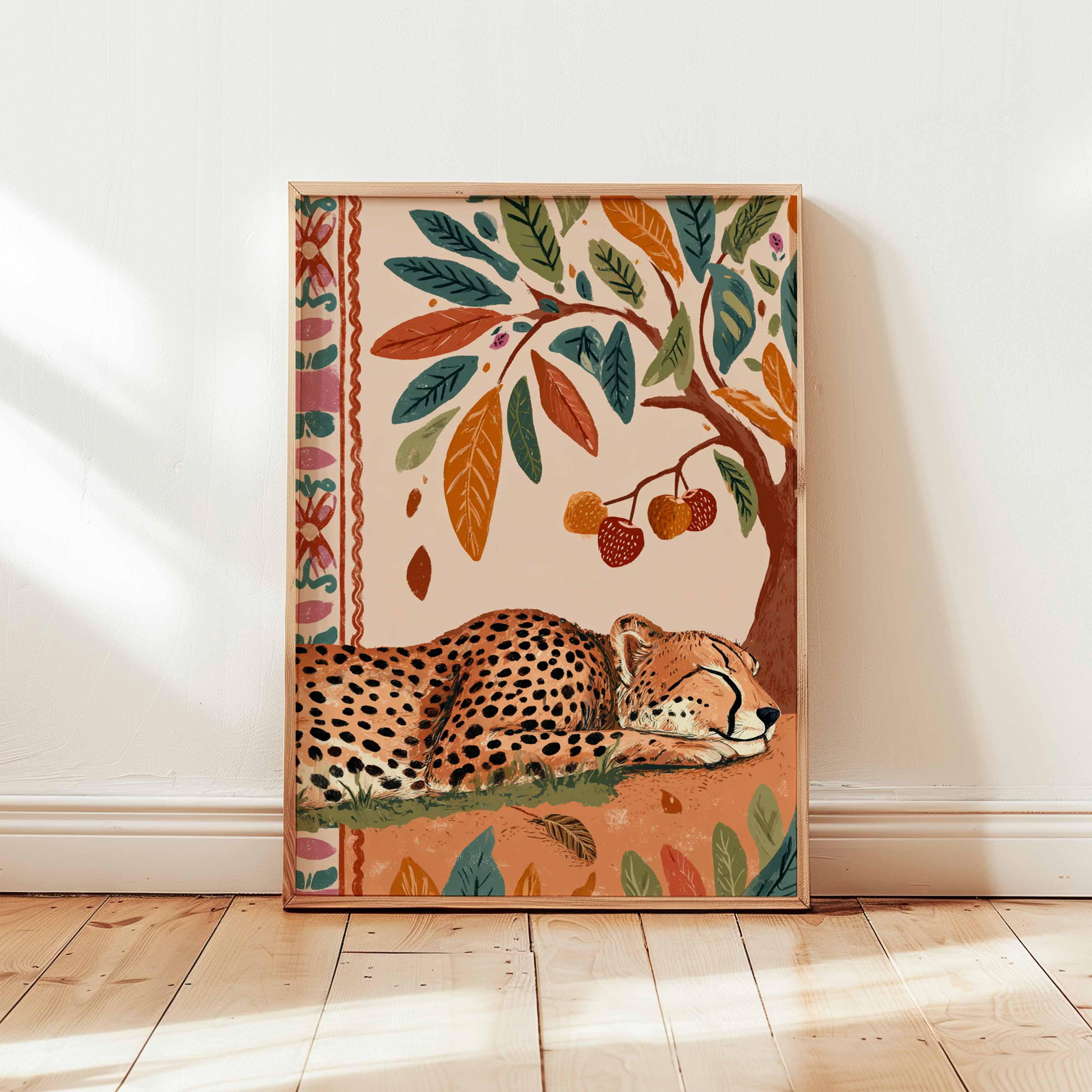 (Unframed) Cheetah Poster, Wildlife Animal Print, Safari Wall Art, Big ...