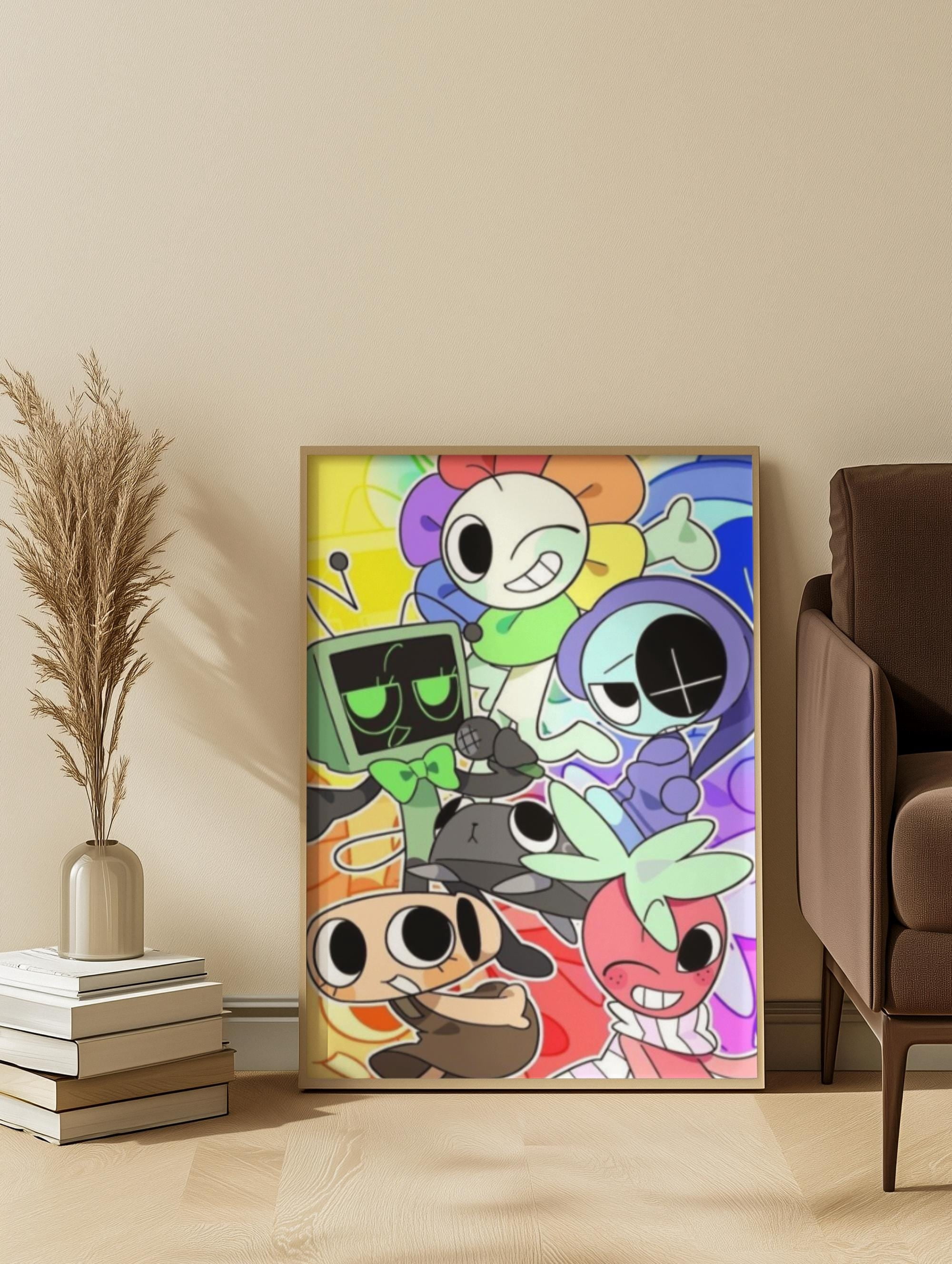 (Unframed) Dandy’s World Poster | Colorful Character Wall Art | Cute ...