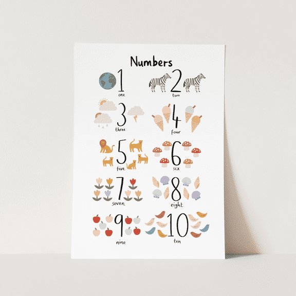 (Unframed) Numbers / Fine Art Print