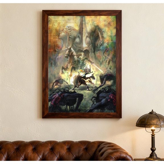 (Unframed) The Legend of Zelda Twilight Princess Poster,Canvas Posters,wall art,Home decor, holiday gifts. Film Enthusiasts