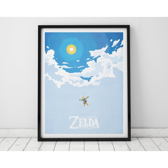 (Unframed) Zelda: Tears of the Kingdom Poster - Take The Leap - Art Print