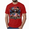 thumbnail image 1 of UngA 250 Anniversary USA Shirt Men Eagle Graphic 1776-2026 T-Shirt 4th of July Tees American Flag Patriotic Short Sleeve Top Mens T-Shirt Red,L, 1 of 5