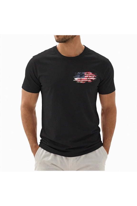 250 Anniversary USA Shirt, USA Apparel 4th of July Shirts for Men Patriotic American Flag Tshirts 250th Anniversary Independence Day Tees Tops (Black,M)