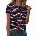 thumbnail image 1 of UngA 250 Anniversary USA Shirt Women USA 250th Anniversary Shirt Patriotic American Flag Eagle Tops 1776-2026 Gifts Womens T Shirts (Navy,M), 1 of 7