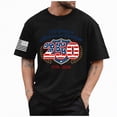 thumbnail image 1 of UngA 250 USA Shirt, American Flag Shirts for Men USA Patriotic T-Shirt Short Sleeve 4th of July Graphic Tee Tops (Black,L), 1 of 5