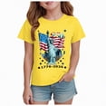 thumbnail image 1 of UngA 250th Anniversary Patriotic July 4th USA 1776-2026 Boys Girls T-Shirts Short Sleeve Crew Neck Graphic Tee 2-14 Years,Yellow, 1 of 4