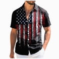 thumbnail image 1 of UngA 250th Anniversary Shirt, Men's American Flag Button Down Shirt Casual Eagle Hawaiian Shirts Patriotic Short Sleeve T Shirts for Man（Black,XXXXL）, 1 of 6