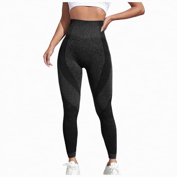 UngA 3D Compression Leggings Cellulite Leggings Women High Waist Seamless Push Up Opaque Tummy Control Sport Pants Fitness Workout Women's Leggings Dark Gray,S