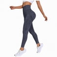 thumbnail image 1 of UngA 3D Gym Leggings for Women, Butt Lift and Tummy Control High Waisted Shaping Pants, Skin-Friendly & Breathable No Curling Lift Pants Workout Womens Legging Dark Gray,XL, 1 of 6