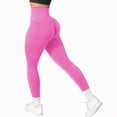 thumbnail image 1 of UngA 3D Metabolic Booster Leggings for Cellulite & Body Sculpting High Waist Tummy Control, Seamless Push Up Design with Compression Workout Womens Legging Hot Pink,L, 1 of 5