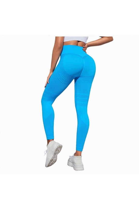 Anti Cellulite Leggings Womens Butt Lifting Tummy Control Resistance Band High Waisted Leggings Cellumove 3D Compression Workout Women's Yoga Leggings Blue,S