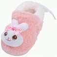 thumbnail image 1 of UngA Baby Shoes Baby Booties Cozy Fleece Slippers Soft Baby Shoes With Gripper Soles, Winter Warm Infant Newborn Crib Sock Shoes Pink,5.5, 1 of 2