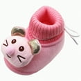 thumbnail image 1 of UngA Baby Shoes Baby Boots Boys Girls Infant Slippers Cozy Fleece Boots First Walking Shoes Warm Socks Newborn Crib Shoes Pink,3.5, 1 of 2