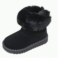 thumbnail image 1 of UngA Boy Girl Snow Boots Warm Boots Suede Lightweight Fleece Lined Mid Calf Ankle Boots Winter Boots for Boys Girls (Toddler/Little Kid/Big Kid),Size 1.5, 1 of 6