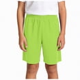 thumbnail image 1 of UngA Boys Athletic Shorts Kids Basketball Quick Dry Mesh Short for Youth Soccer Gym (Green,4-5 Years), 1 of 8
