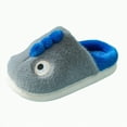 thumbnail image 1 of UngA Boys Girls Cozy House Slippers Warm Plush Winter Cotton Slipper Kids Cute Dinosaur Indoor Shoes Non-Slip Grey,3(Little Kid/Big Kid), 1 of 5