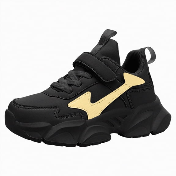 UngA Boys Girls Running Shoes Fashion All Season Walking Shoes Flat Thick Bottom Athletic Shoes Lightweight Sneakers for Girls Boys (Little Kid/Big Kid),2.5
