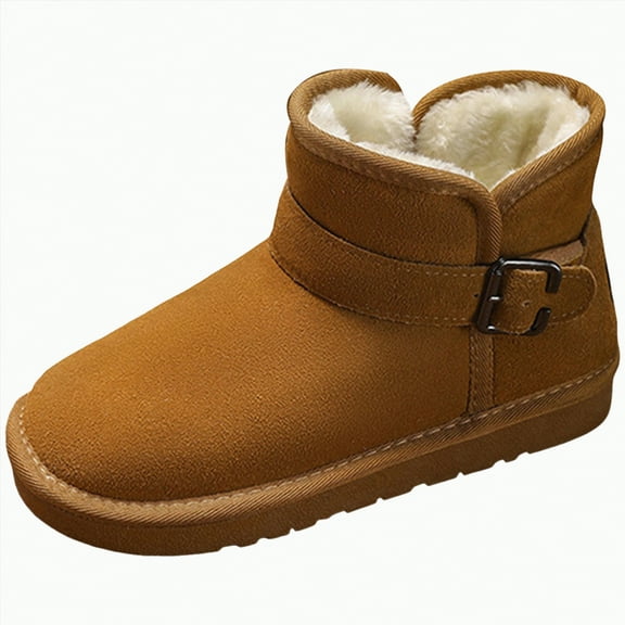 UngA Boys Girls Snow Boots Cold Weather Waterproof Non Slip Ankle Boots Warm Mid Calf Shoes Winter Boots Boys Girls (Little Kid/Big Kid),Size 13