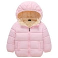 thumbnail image 1 of UngA Boys' Outerwear Jackets & Coats Girls Boys Winter Puffer Jacket Big Kids -Down Lightweight Packable Water-Resistant Coat Pink,7-8 Years, 1 of 2