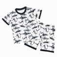 thumbnail image 1 of UngA Boys Toddler Summer Clothes 2T 3T 4T 5T Kids Short Sleeve Truck Print T-Shirt Tops Solid Color Shorts Set 2Pcs Casual Cute Toddler Boy Outfits (White,6-7 Years), 1 of 7