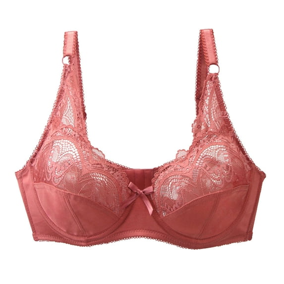UngA Bralettes for Women with Support Comfortable Bras No Underwire Seamless Everyday Bra Women Red,80C