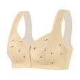 thumbnail image 1 of UngA Bras for Older Women No Underwire Front Button Closure Bras Older Women No Underwire Comfort Front Snaps Front Closing Bra Beige,42/95, 1 of 7