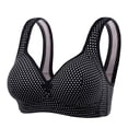 thumbnail image 1 of UngA Bras for Plus Size Women Comfort Revolution Wireless Bra Full-Coverage Wirefree Bra Black,44, 1 of 4