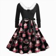 thumbnail image 1 of UngA Christmas Dresses for Women 1950s Retro Vintage Plaid Party Swing Dresses Elegant Knee Length Women Cocktail Dresses,Size XXL, 1 of 3