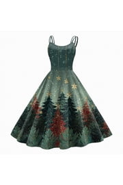ladies green christmas dress for Clothing Collection nav-97