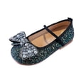 thumbnail image 1 of UngA Closed Toe Sandals Toddler Girl Toddler Girl Sandals Flower Girl Dress Shoes Open Toe Little Kid Summer Flats Girls Dance Shoes(Black,Size 9), 1 of 5