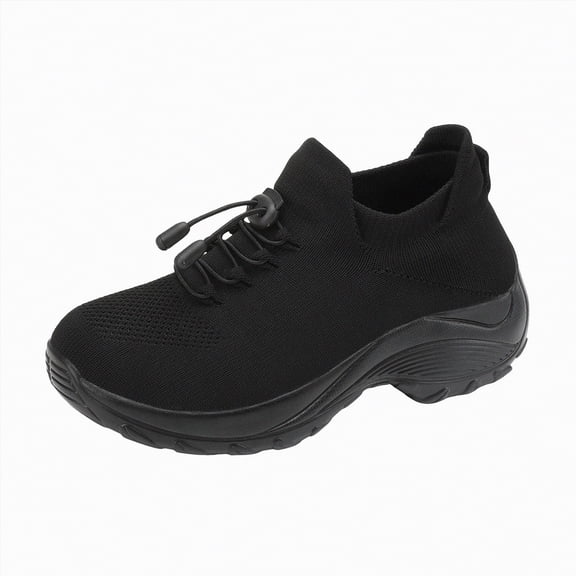 UngA Comfort Wear Shoes Women's Running Shoes Walking Tennis Athletic Fashion Sneakers Lightweight Breathable Sport Jogging Hiking Casual Shoe Black,7.5