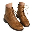 thumbnail image 1 of UngA Cowboy Boots for Women Wide Calf Women's Western Cowboy Snip Toe Embroidered Leather Knee High Cowgirl Boots Wide Calf Brown,6.5, 1 of 7