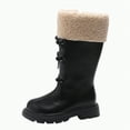 thumbnail image 1 of UngA Girls Boot Zipper Winter Riding Boots Tall Kids Knee High Boots (Toddler/Little Kid/Big Kid),Size 13, 1 of 7