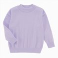thumbnail image 1 of UngA Girls Long Sleeve Sweaters Kids Casual Crew Neck Sweaters for Girls Cute Fall Pullover Tops (Purple,15-17 Years), 1 of 4
